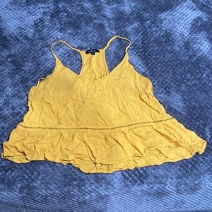 Yellow spaghetti strap top